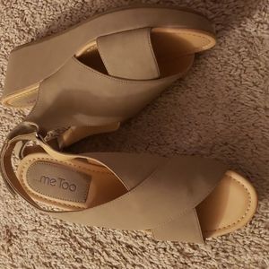 New Me Too, Beige/Tan Sandals,Size 10